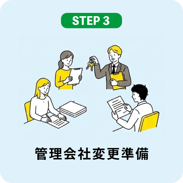 管理会社変更準備